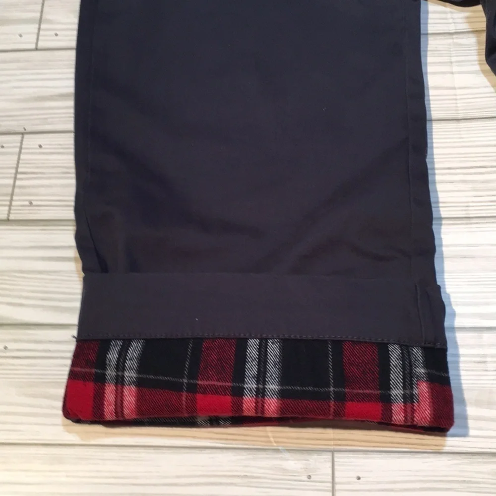 Jachs Bowie fit mid rise slim straight leg flannel lined trouser
